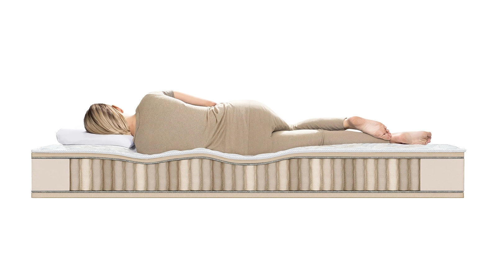 Комплект Матрас Family Comfort + Чехол Protect-a-Bed Simple Askona изображение товара - 5 - большое изображение