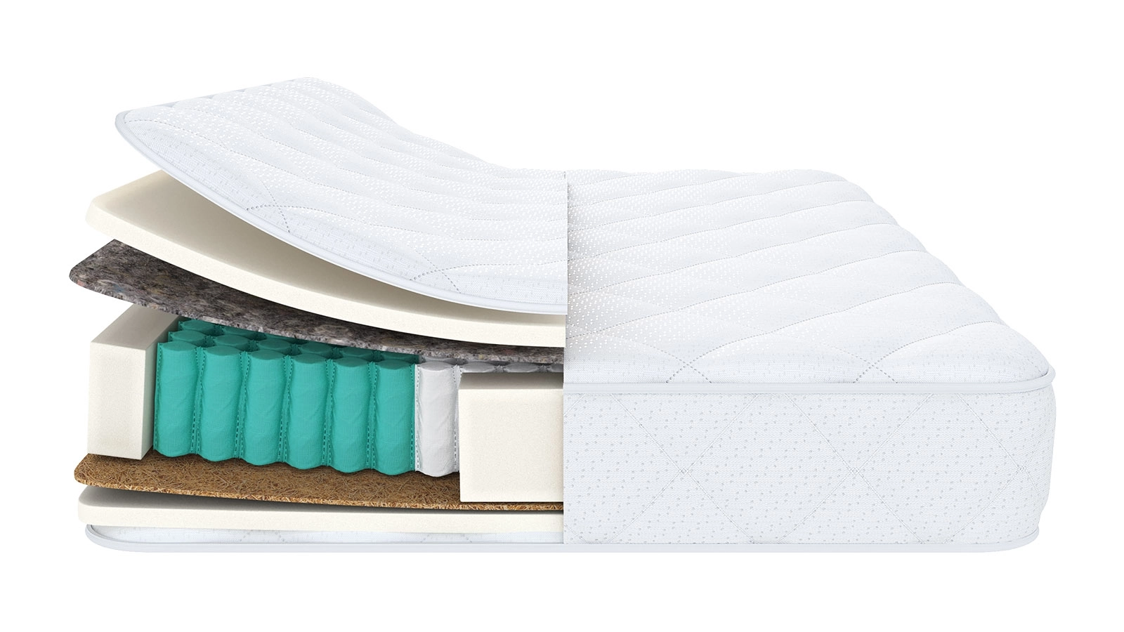 Комплект Матрас ASKONA Fortuna + Чехол Protect-a-Bed Simple Askona изображение товара - 2 - большое изображение
