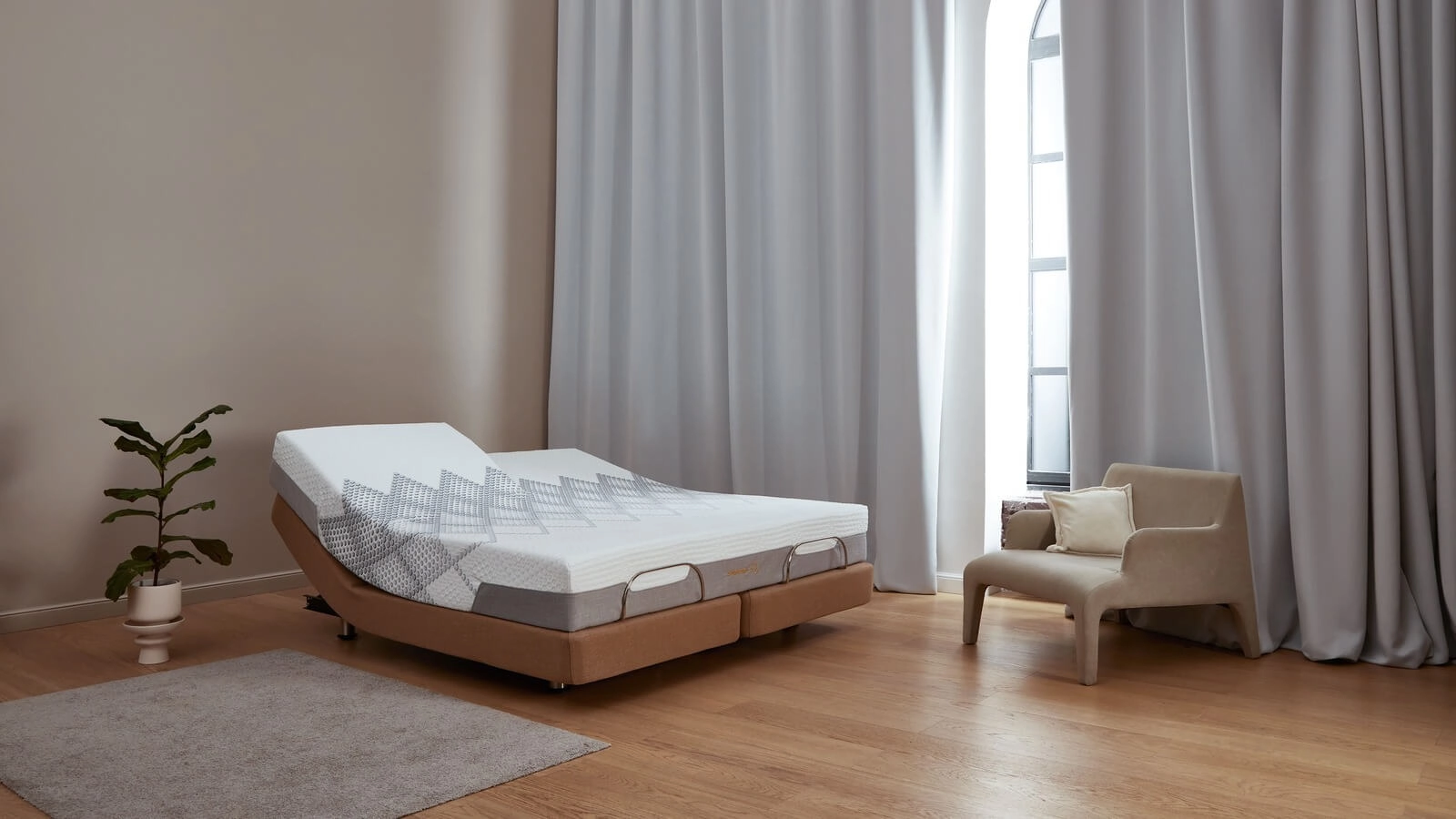 Кровать на пульте управления Ergomotion 450 Beige Askona фотография товара - 9 - большое изображение